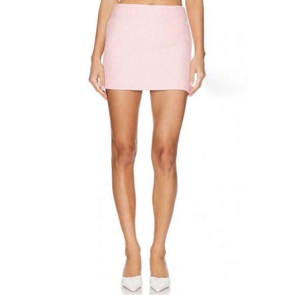 NWT MAJORELLE Danna Mini Skirt in Baby Pink - Picture 2 of 7